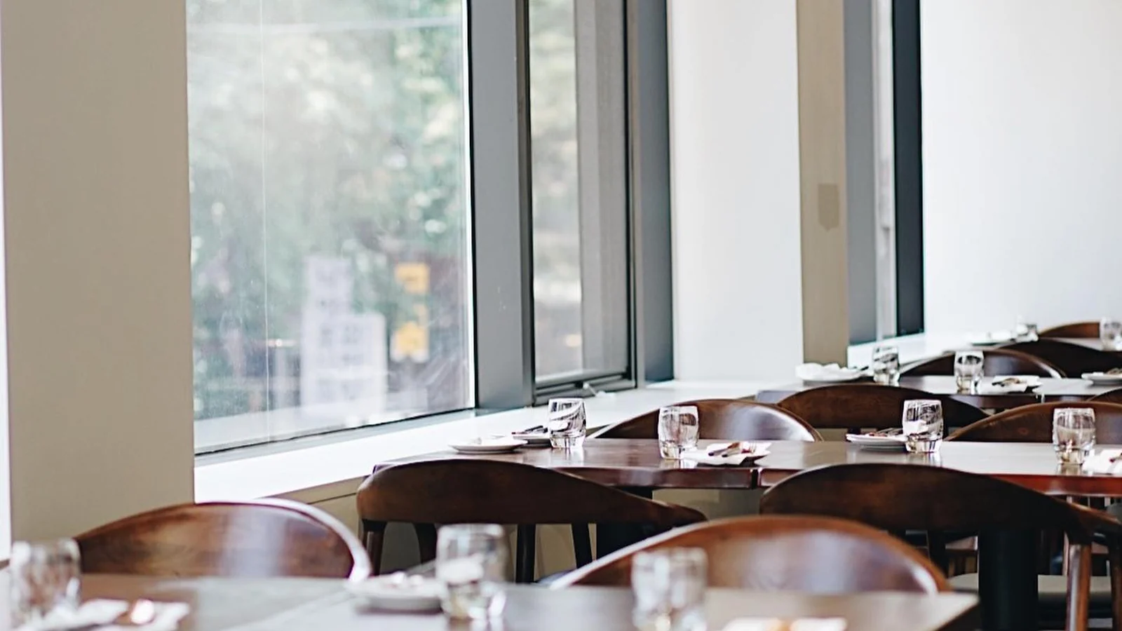 Window seating at Mahina Vegan Table