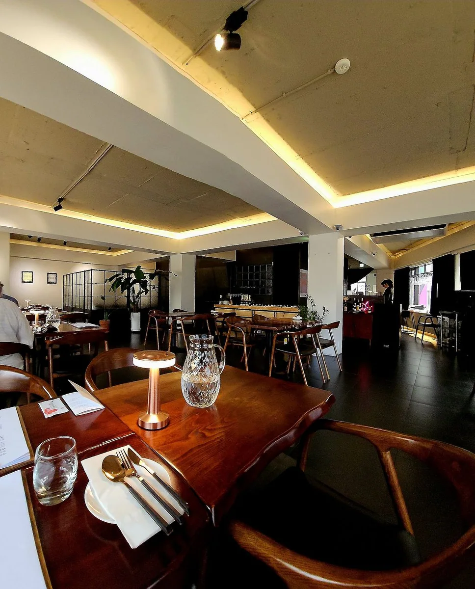 Mahina's interior and service area