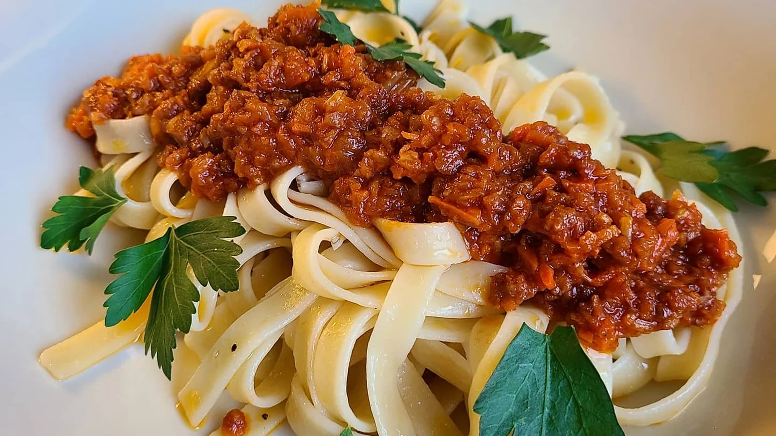 Mahina's Bolognese Tagliatelle